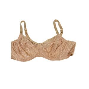 Wacoal Women’s Bra Sand Beige Leopard Underwire 38D 885107